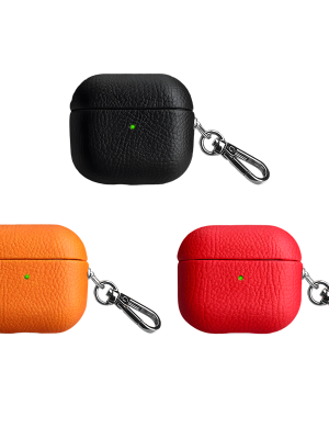 IP05 Lychee patterned PU leather case for Air  pod