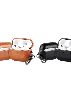 IP07 Cowhide pattern PU leather case for Airpod