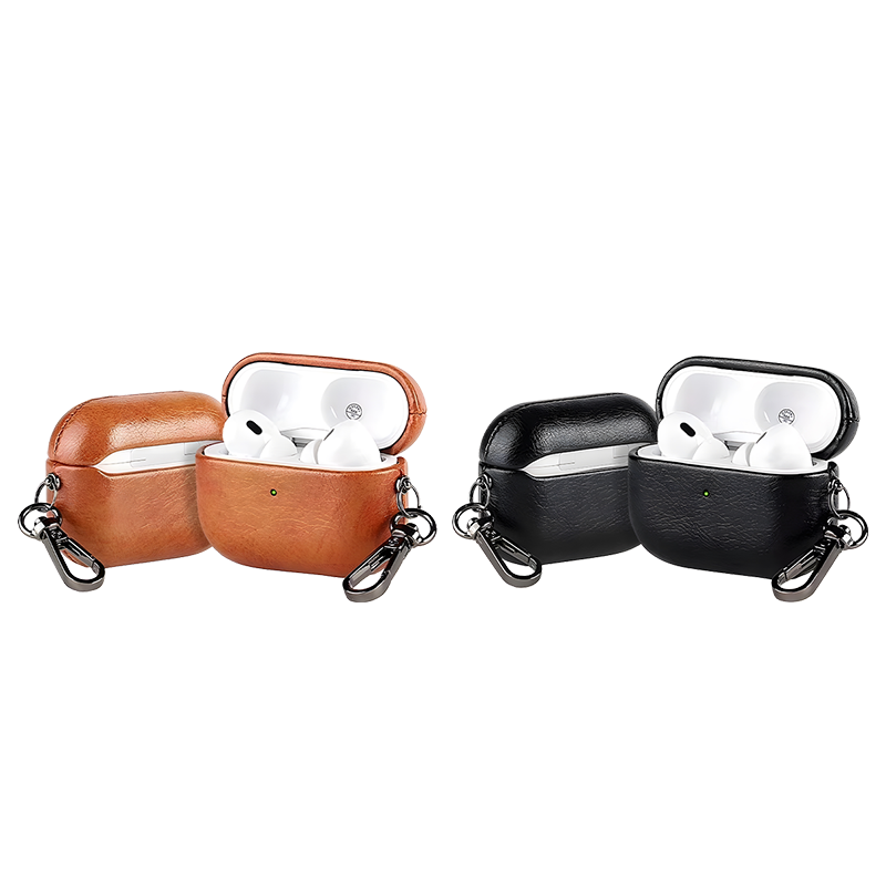 IP07 Cowhide pattern PU leather case for Airpod