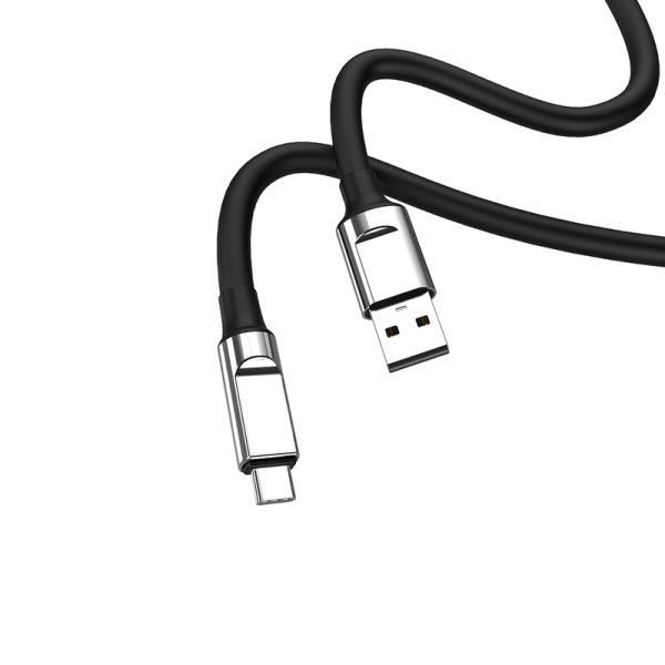 NA03 USB to T-ypec 100cm silicone charging data cable - 图片 2