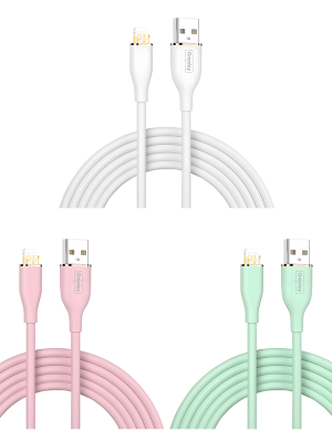NA05 USB to IPH 100cm silicone charging data cable