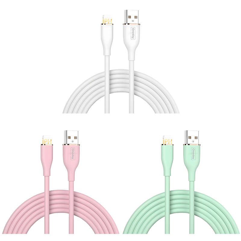 NA05 USB to IPH 100cm silicone charging data cable