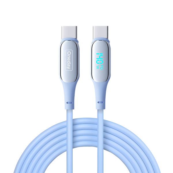NA06 100W T-ypec TO T-ypec 120cm silicone fast charging data cable - 图片 2