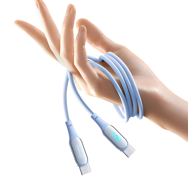 NA06 100W T-ypec TO T-ypec 120cm silicone fast charging data cable - 图片 3