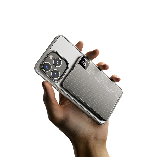 NB08 Super slim 5000mah Magnetic Fast charging wireless power bank - 图片 3