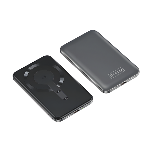 NB12 5000mah Alluminum Magnetic  Fast charging wireless power bank