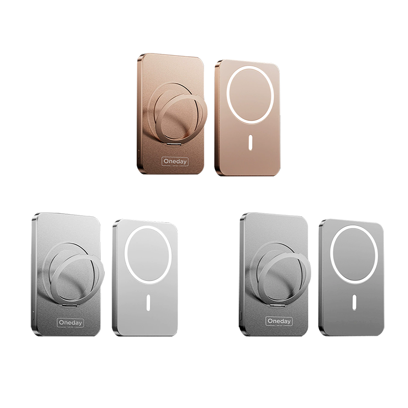NB14 Hinna QI-15W & PD-20W 5000mah magnetic alluminum Fast charging wireless power bank