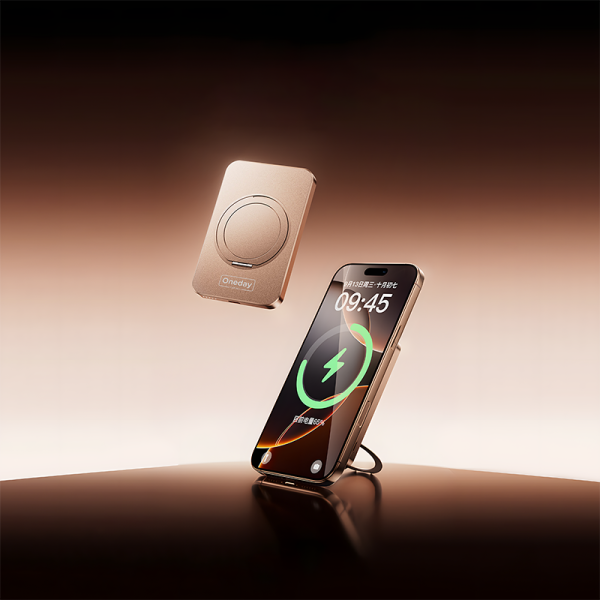 NB14 Hinna QI-15W & PD-20W 5000mah magnetic alluminum Fast charging wireless power bank - 图片 4