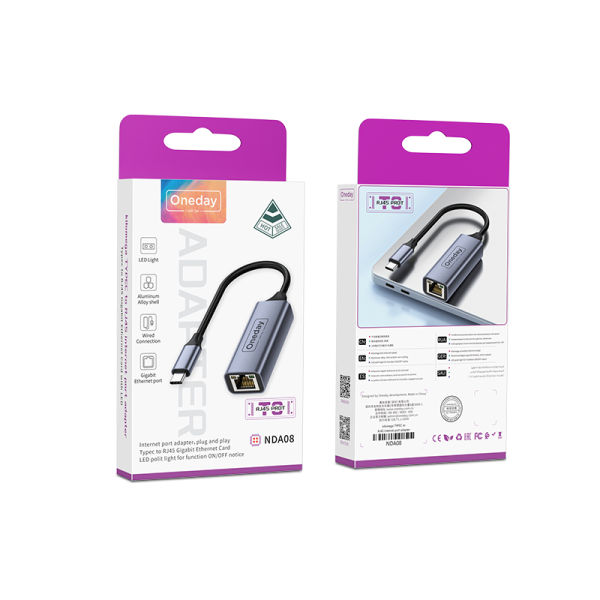 NDA08 kilomega T-ypec to RJ45 internet port adapter - 图片 5