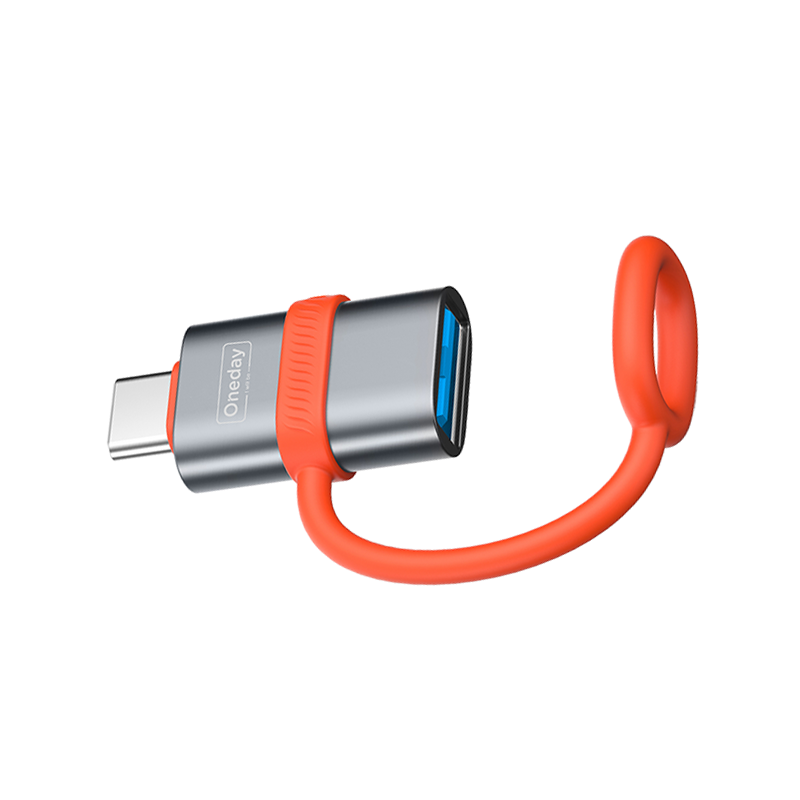 NDA13 USB to Type-C adapter  with Silicone Tie