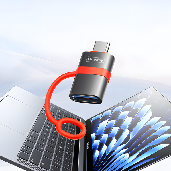 NDA13 USB to Type-C adapter  with Silicone Tie - 图片 4