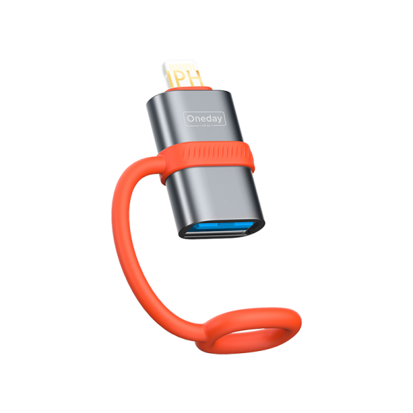 NDA14 USB to IPH adapter  with Silicone Tie - 图片 2