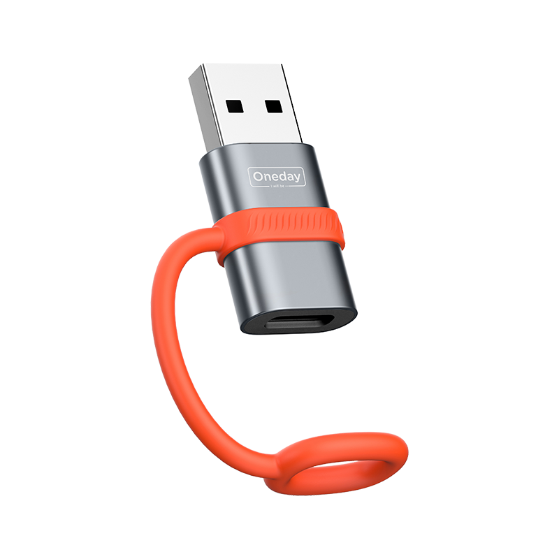 NDA15 Type-C to USB 2.0 adapter  with Silicone Tie