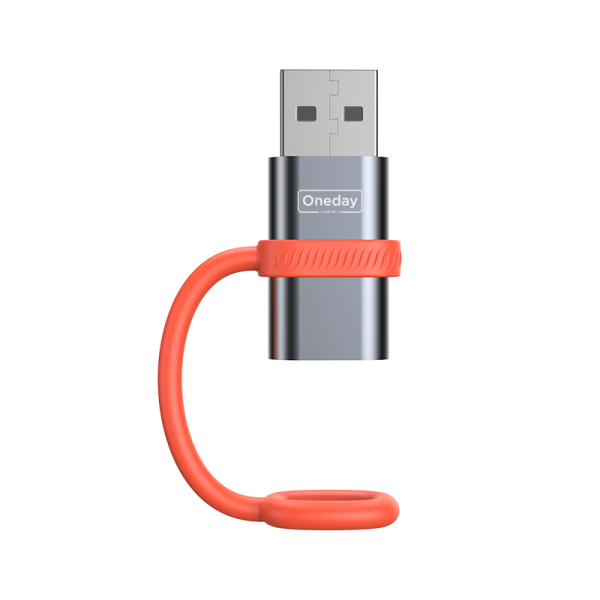 NDA15 Type-C to USB 2.0 adapter  with Silicone Tie - 图片 2
