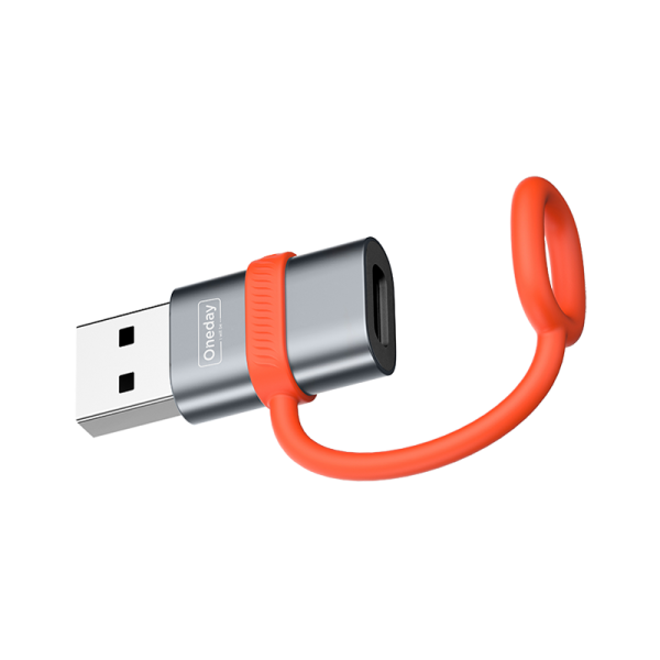 NDA15 Type-C to USB 2.0 adapter  with Silicone Tie - 图片 3