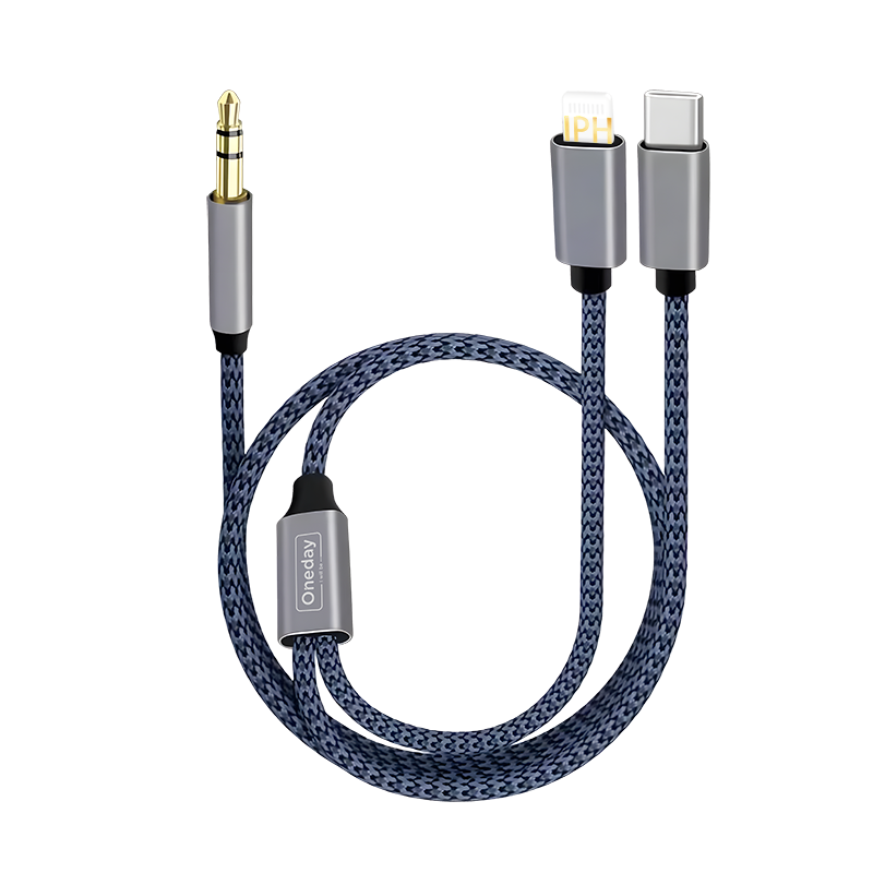NDA25 AUX to T-ypec & IPH 2 in 1 adapter cable