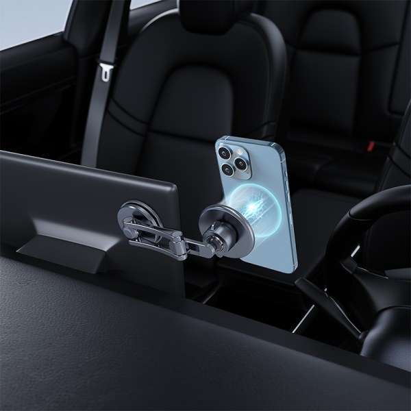 NH12 Magnetic aluminum car holder Paste on a flat position - 图片 4