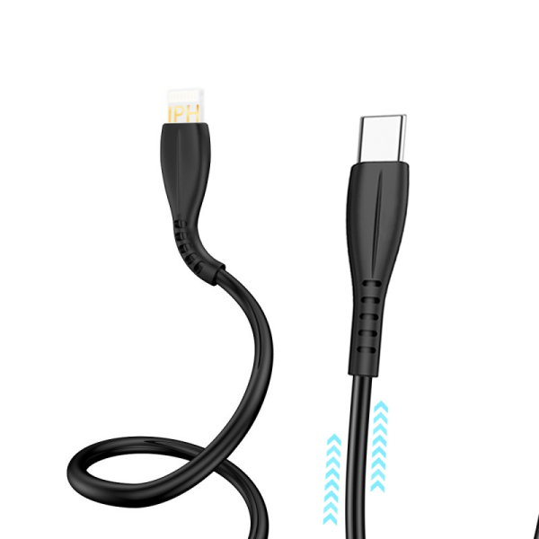 OA08 30W T-ypec to IPH 200cm  pvc fast charging data cable - 图片 3