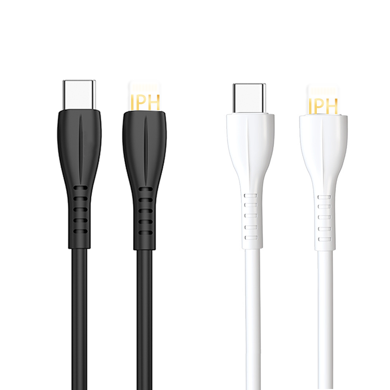 OA08 30W T-ypec to IPH 200cm  pvc fast charging data cable