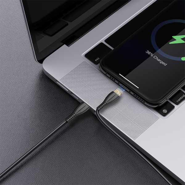 OA08 30W T-ypec to IPH 200cm  pvc fast charging data cable - 图片 4