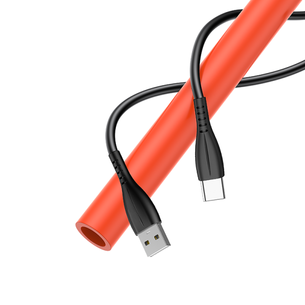 OA08 USB to T-ypec 200cm pvc charging data cable - 图片 2