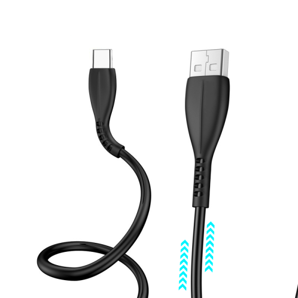 OA08 USB to T-ypec 200cm pvc charging data cable - 图片 3