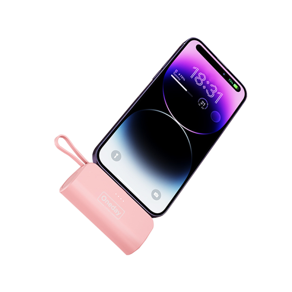 OB01 5000MAH  Mini T-ypec cable power bank - 图片 3