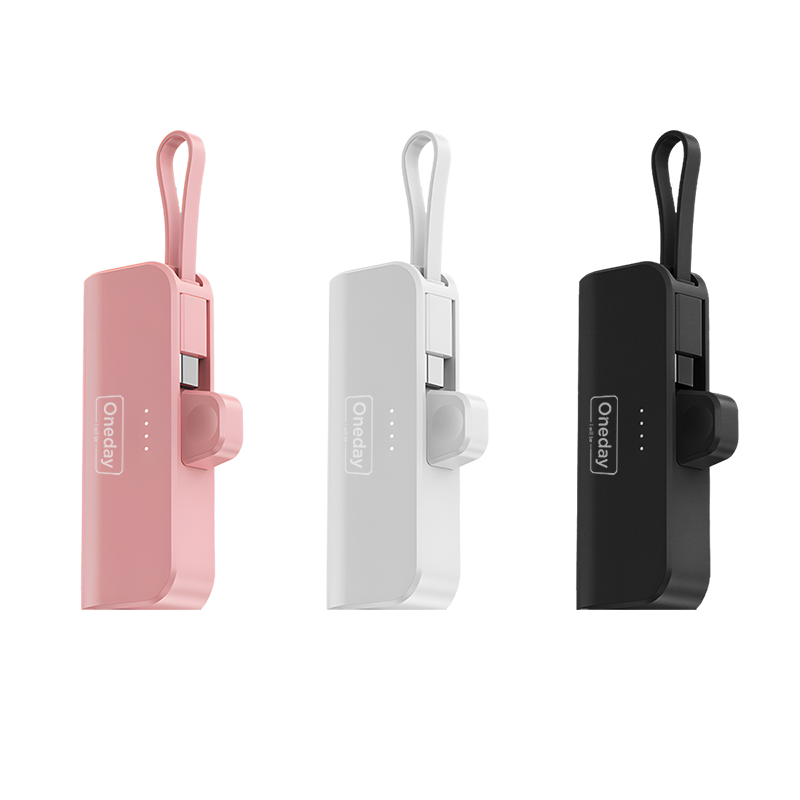 OB01 5000MAH  Mini T-ypec cable power bank