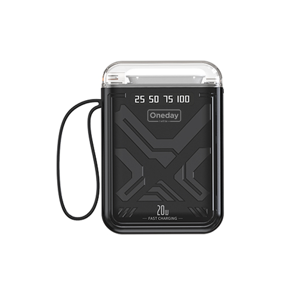OB03 10000MAH T-ypec +IPH +MICRO cable Fast charging power bank - 图片 2