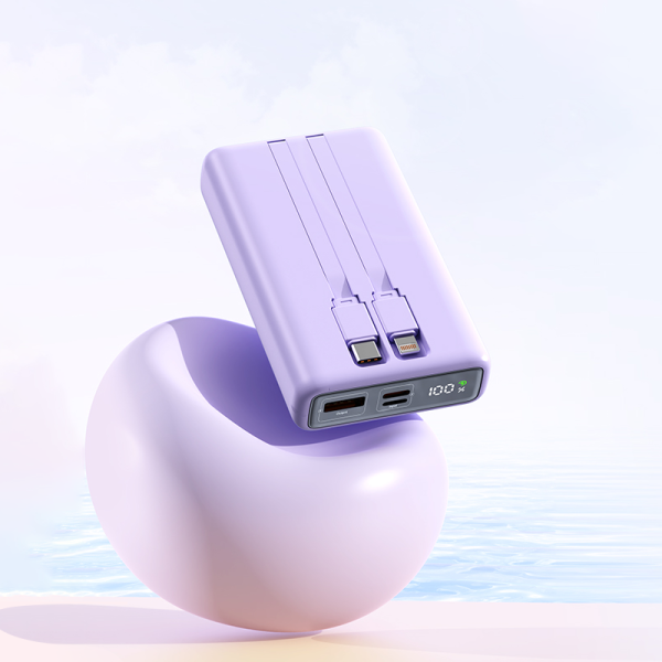 OB09 10000MAH 22.5W  T-ypec + IPH cable  Fast charging power bank - 图片 4