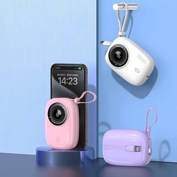 OB11 10000MAH  T-ypec +IPH + cable power bank - 图片 4