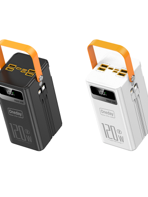 OB13 50000MAH 22.5W LED light 4 in 1 cable Fast charging power bank