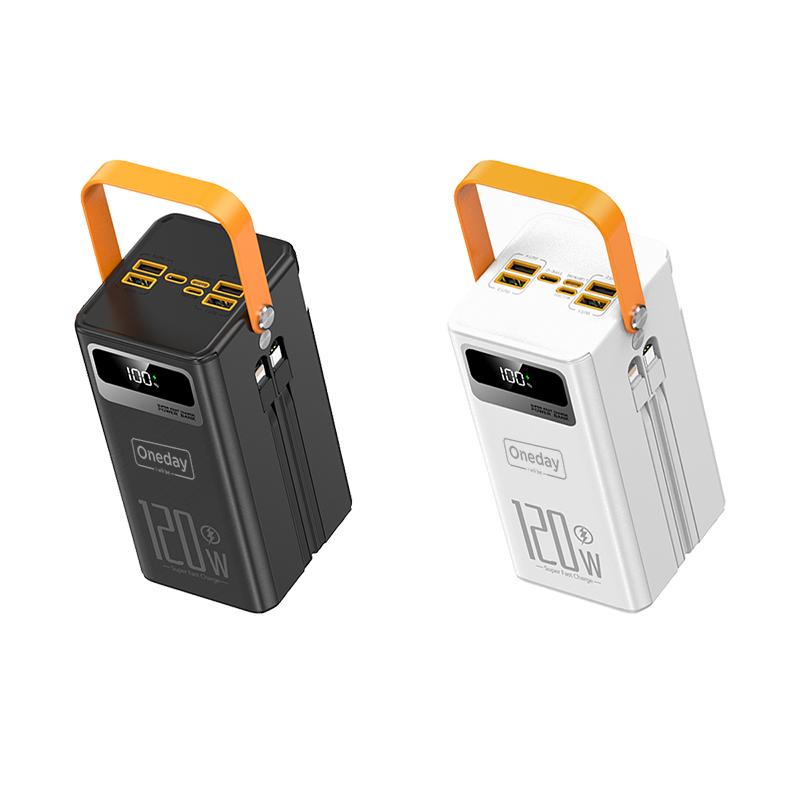 OB13 50000MAH 22.5W LED light 4 in 1 cable Fast charging power bank
