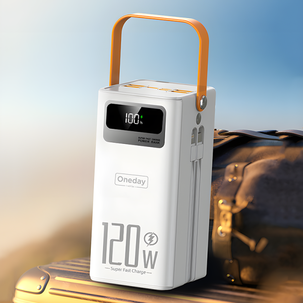 OB13 50000MAH 22.5W LED light 4 in 1 cable Fast charging power bank - 图片 4
