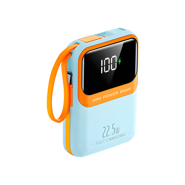 OB16 Yoty 10000mah 22.5W fast charging T-ypec + IPH cable  Mini power bank - 图片 2