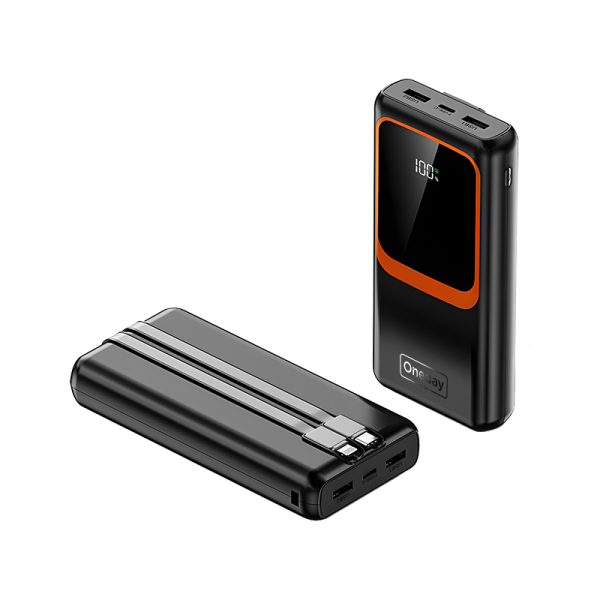 OB17 20000mah 22.5W fast charging T-ypec + IPH cable power bank - 图片 2