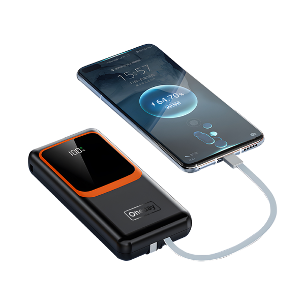 OB17 20000mah 22.5W fast charging T-ypec + IPH cable power bank - 图片 3