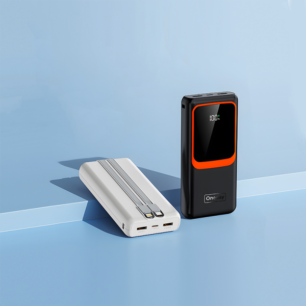 OB17 20000mah 22.5W fast charging T-ypec + IPH cable power bank - 图片 4