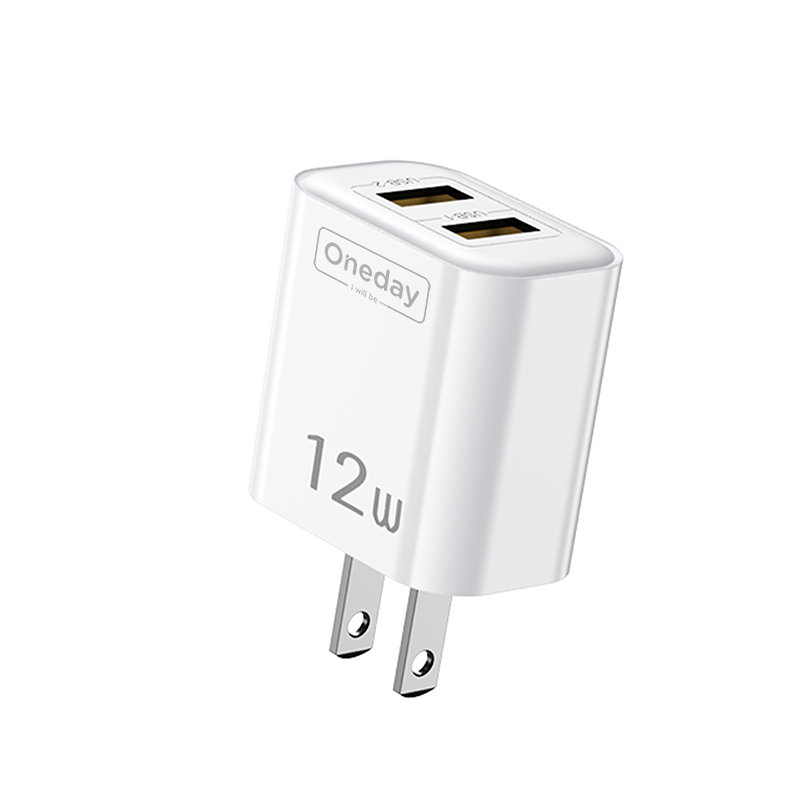 OC01 12W USB + USB dual port Charger US PLUG
