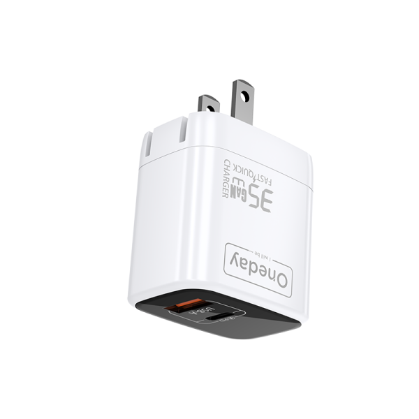 EC02 35W USB + T-ypec dual port GaN Charger US PLUG - 图片 3
