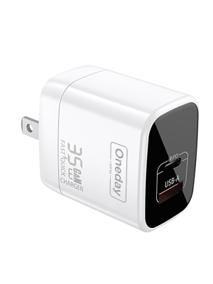 EC02 35W USB + T-ypec dual port GaN Charger US PLUG