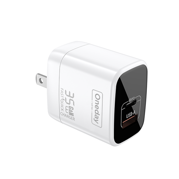 EC02 35W USB + T-ypec dual port GaN Charger US PLUG