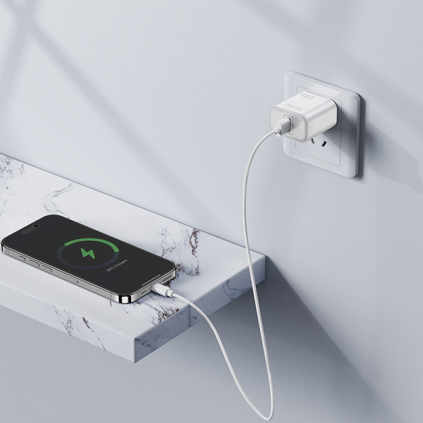 OC02 With USB to IPH cable  18W USB  single port Charger US PLUG - 图片 4