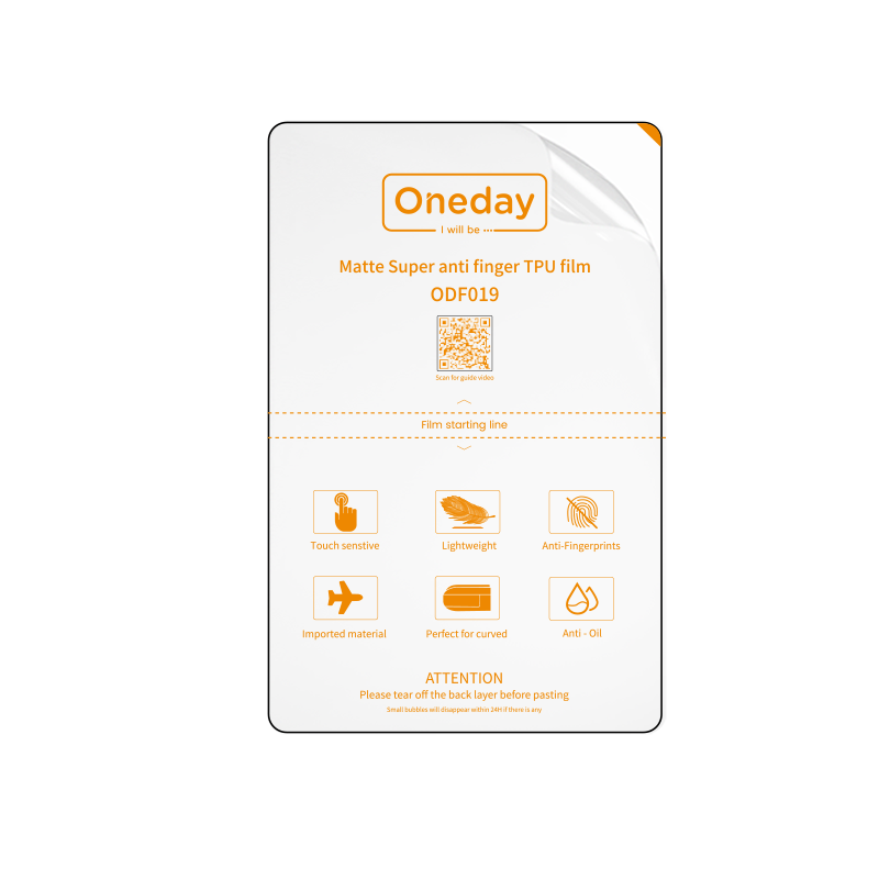 ODF019 Matte Super anti finger TPU film
