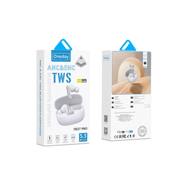 OE27 PRO ANC & ENC TWS pro blue tooth ear phone - 图片 5