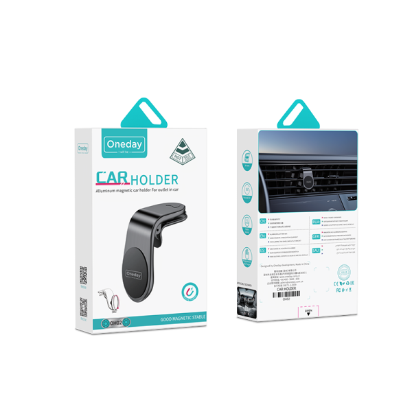 OH02 aluminum magnetic car holder For outlet in car - 图片 5