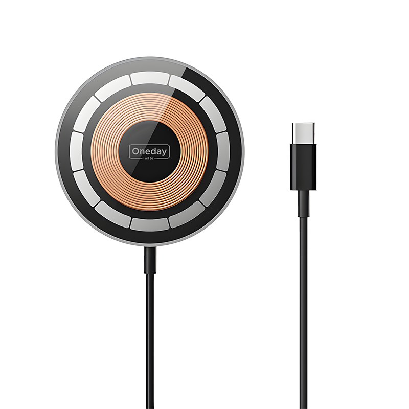 OQ04 The metal machine eye wireless charger