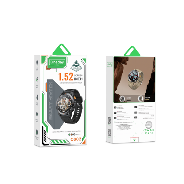 OS02 1.52inch screen Long endurance outdoor Smart watch - 图片 5