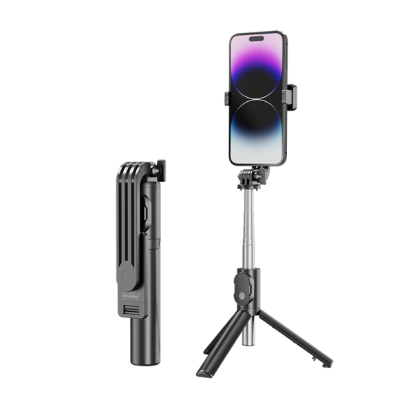 OU01 Stainless steel selfietripod & blue tooth monopod 18.5~73cm