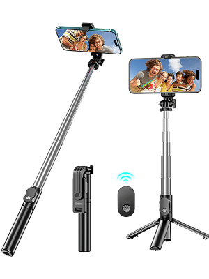 OU02 Stainless steel selfietripod & blue tooth monopod 18.5-102cm